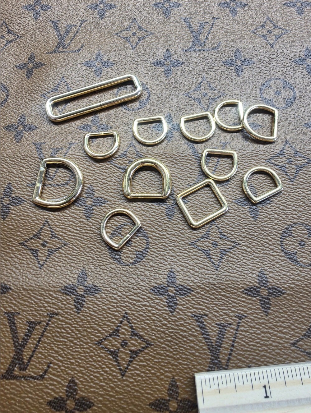 Louis Viutton Gold Metal D-Rings and Hardware Set - Women's Accessories